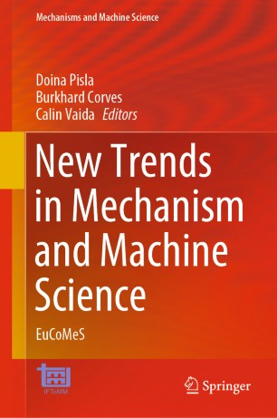 Book cover: New trends in mechanism and machine science