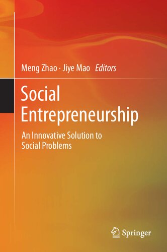 Book cover: Social entrepreneurship : an innovative solution to social problems