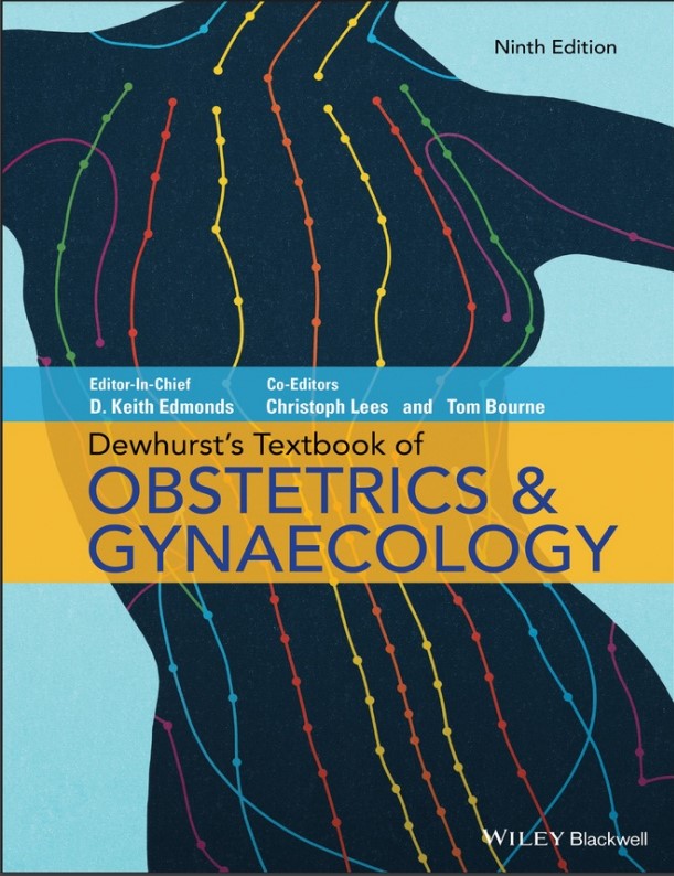 Book cover: Dewhurst’s textbook of obstetrics & gynaecology.