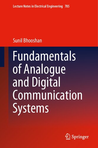 Book cover: Fundamentals of analogue and digital communication systems.