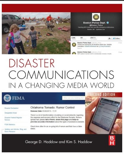 Book cover: Disaster communications in a changing media world