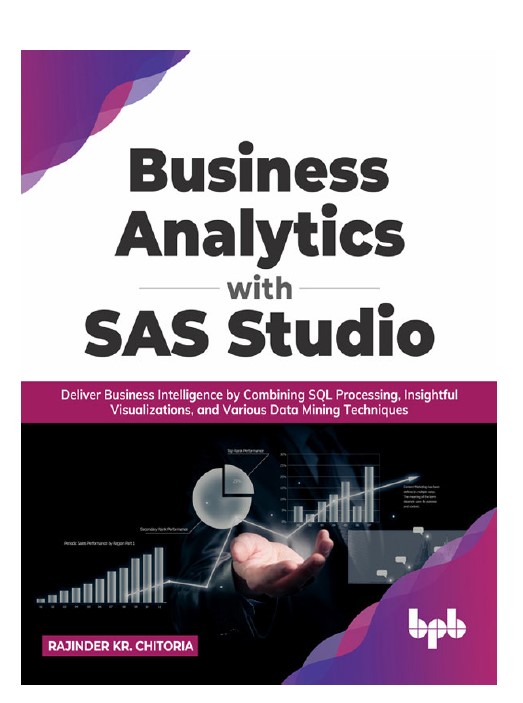 Book cover: Business Analytics with SAS Studio.