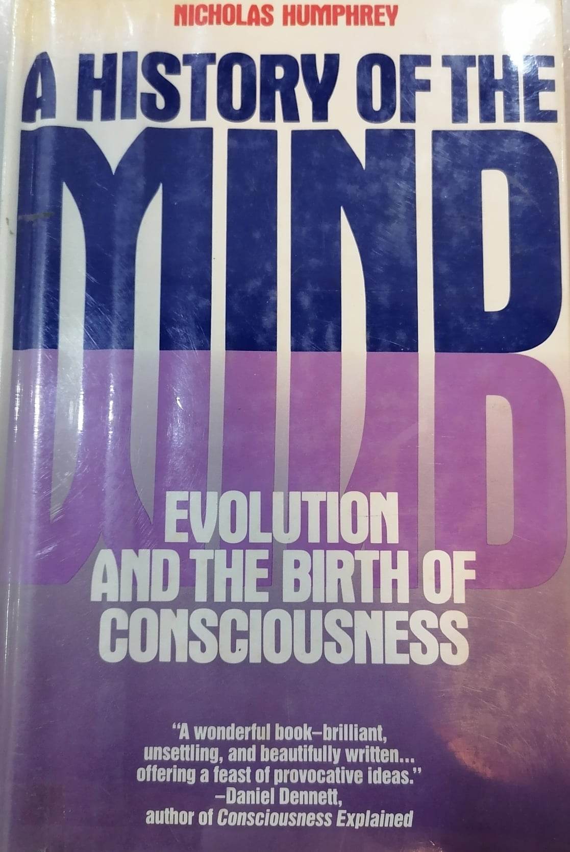 Book cover: A History of the mind.