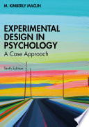 Book cover: Experimental design in psychology : a case approach