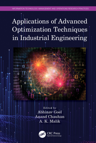 Book cover: Applications of advanced optimization techniques in industrial engineering.