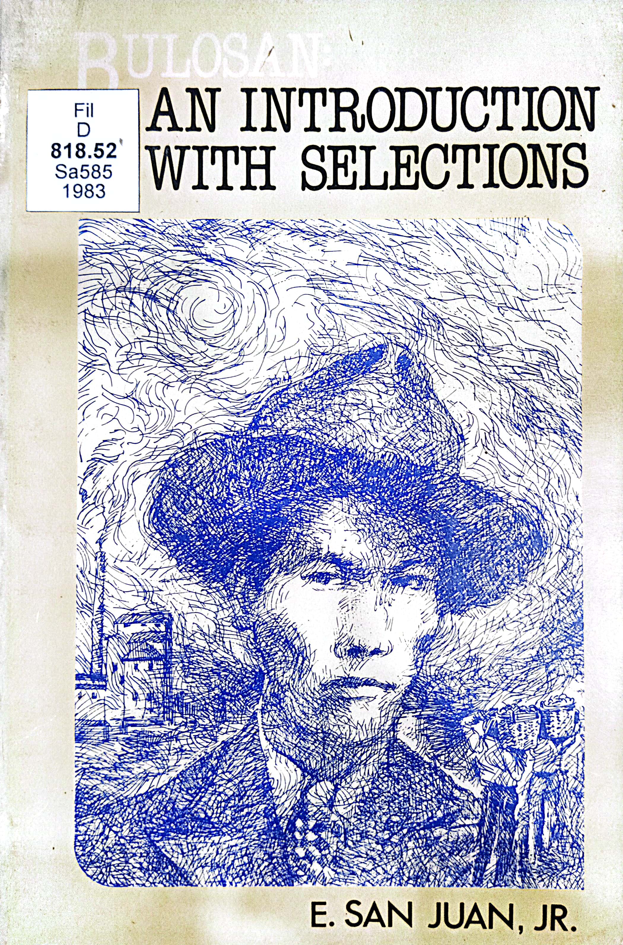 Book cover: Bulosan : an introduction with selections