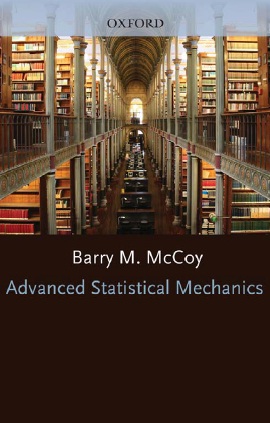 Book cover: Advanced statistical mechanics