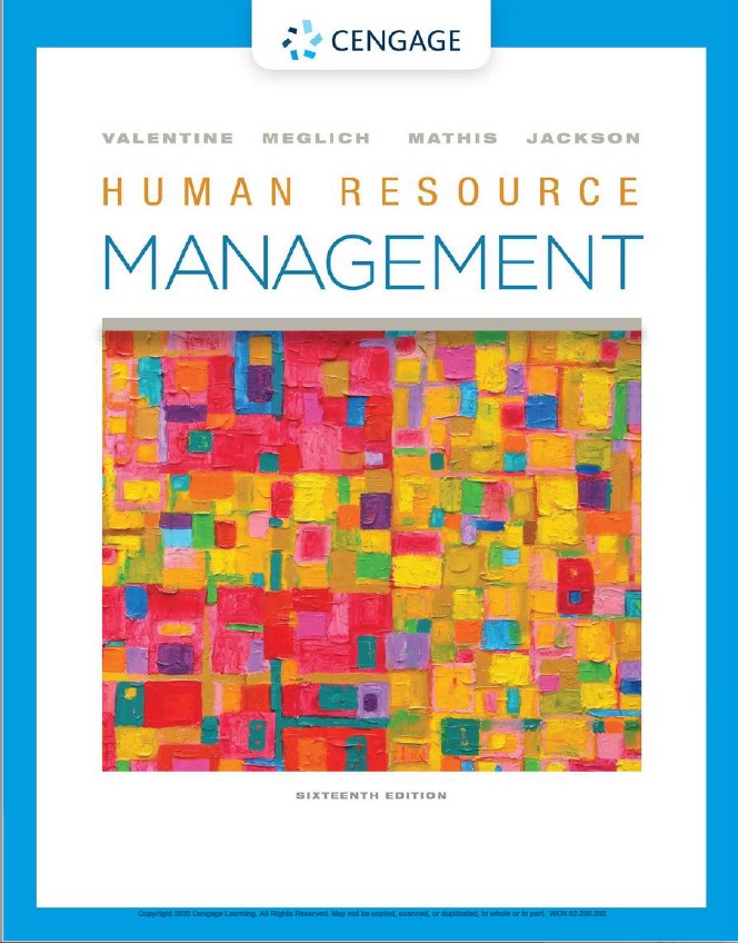 Book cover: Human resource management.