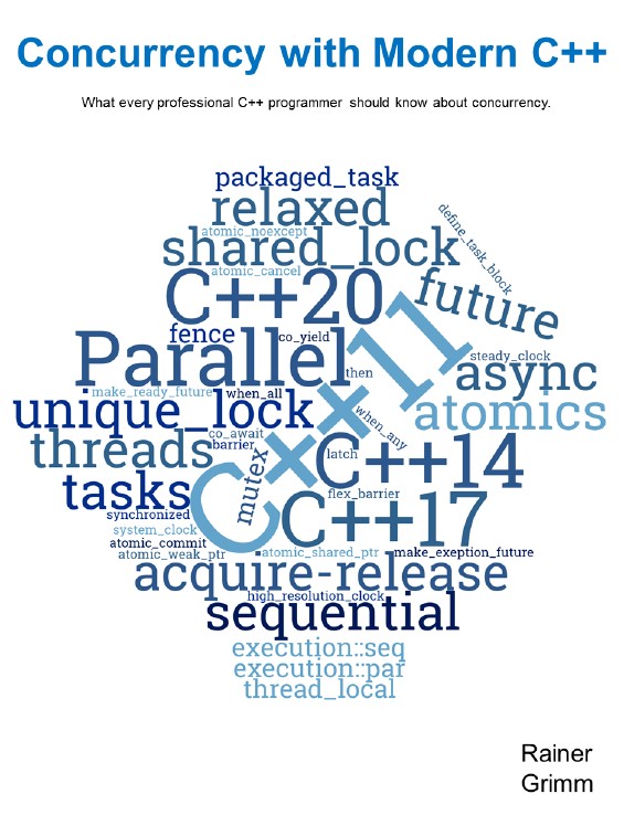 Book cover: Concurrency with modern C++: what every professional C++ programmer should know about concurrency