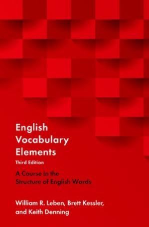 Book cover: English vocabulary elements : a course in the structure of English words