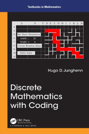 Book cover: Discrete mathematics with coding