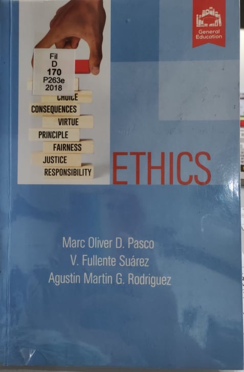 Book cover: Ethics