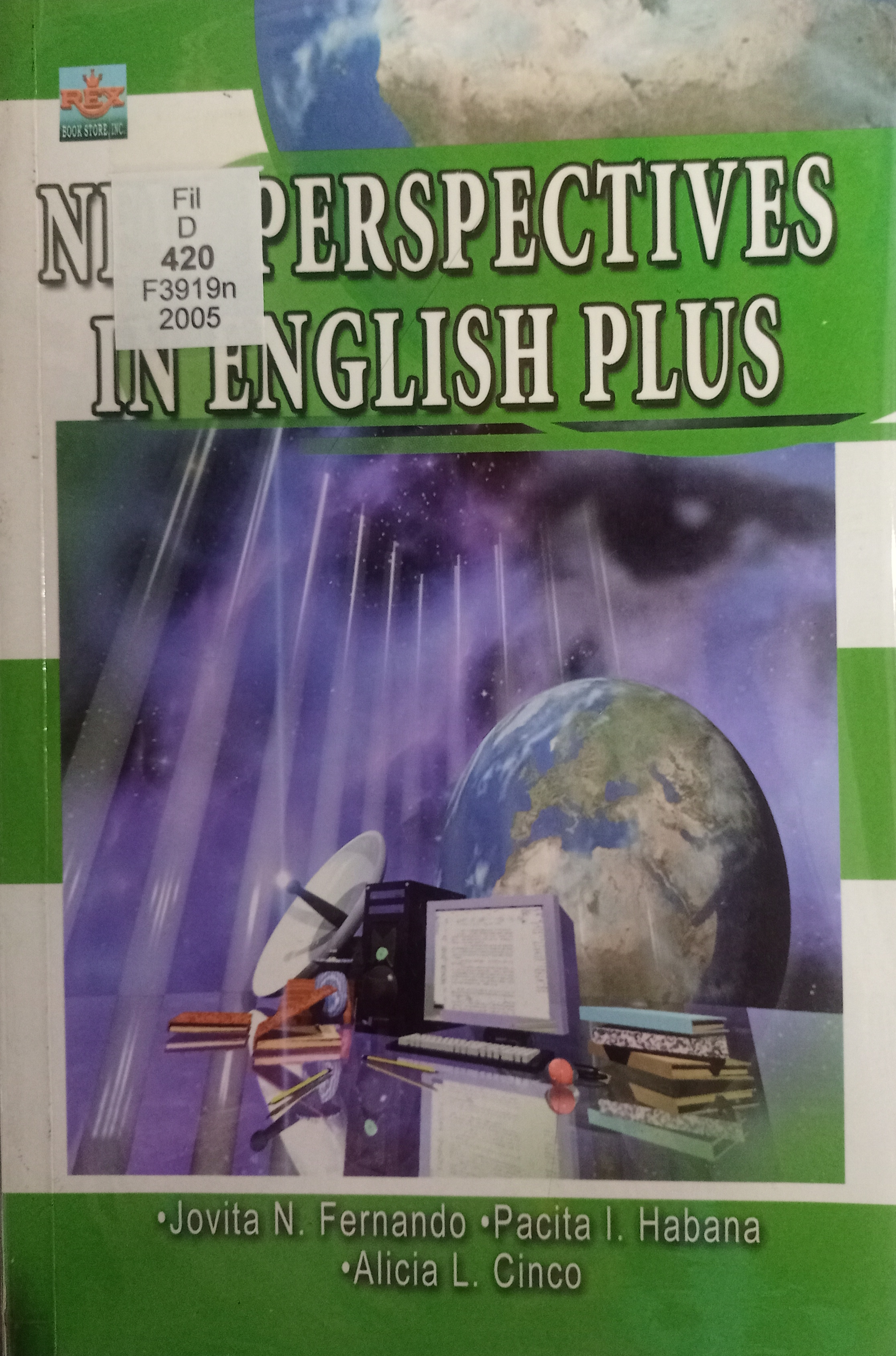 Book cover: New perspectives in english plus