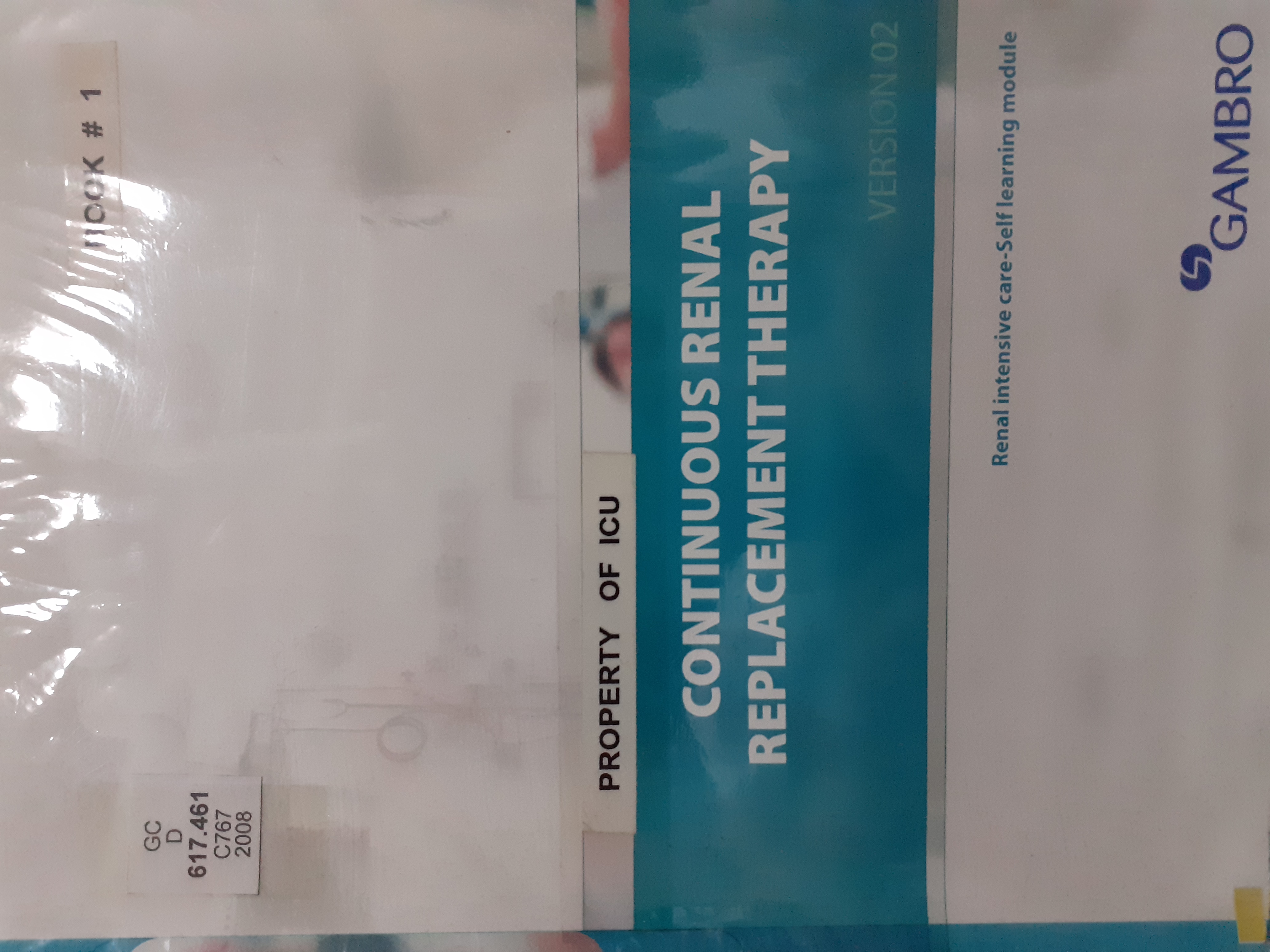 Book cover: Continuous renal replacement therapy