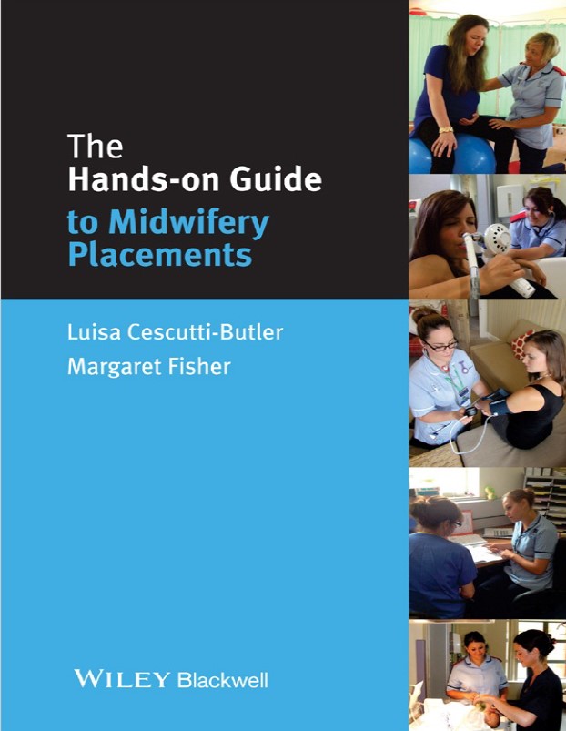 Book cover: The Hands-on guide to midwifery placements