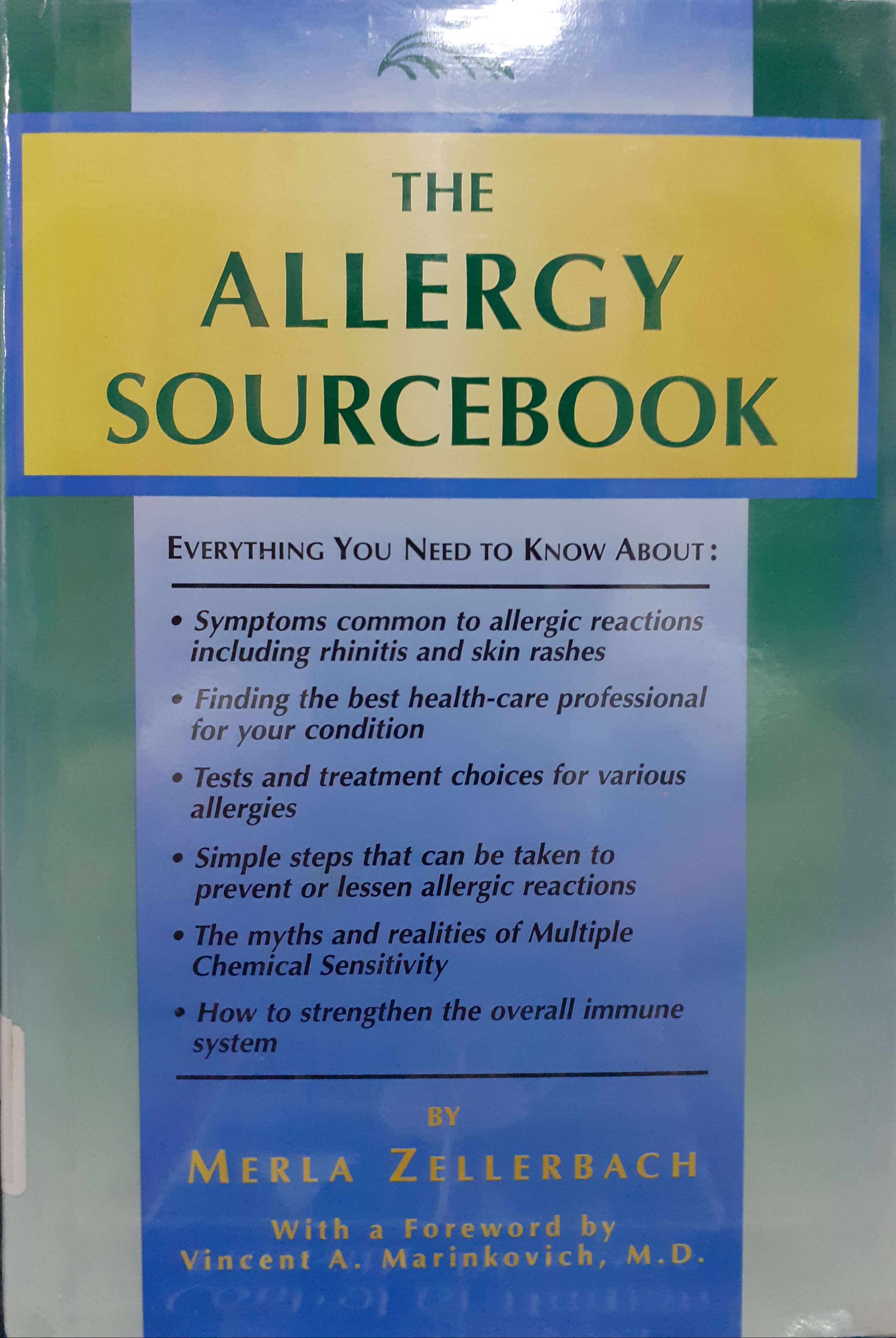Book cover: The Allergy sourcebook : everything you know