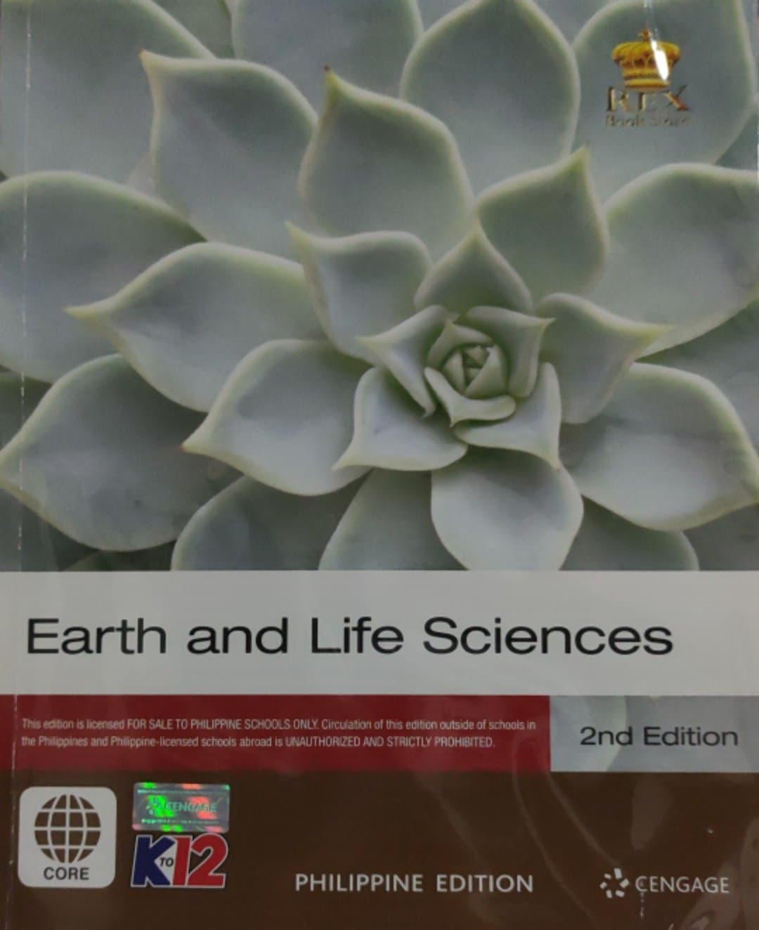 Book cover: Earth and life sciences