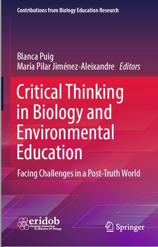Book cover: Critical thinking in biology and environmental education: facing challenges in a post-truth world.