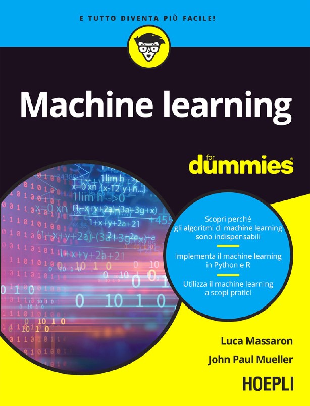 Book cover: Machine learning for dummies