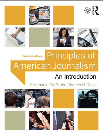 Book cover: Principles of American journalism: an introduction.
