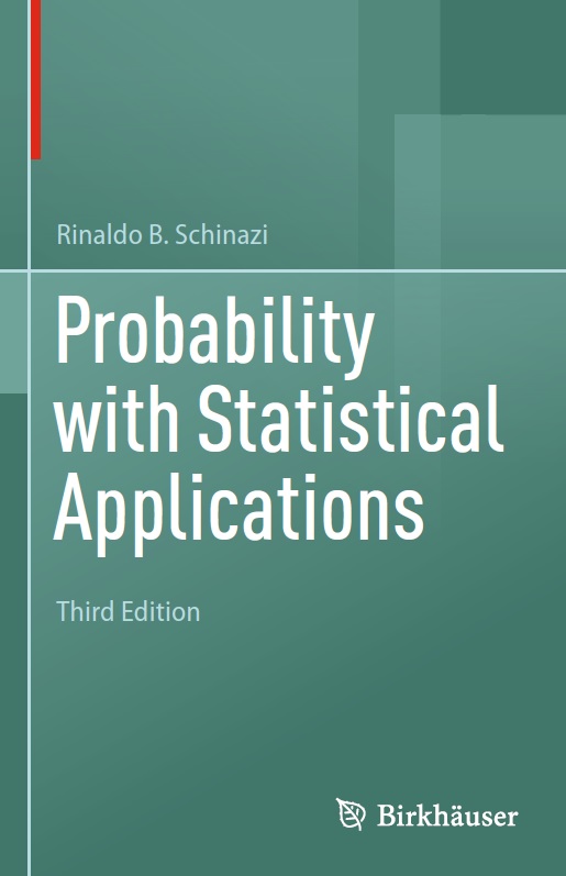 Book cover: Probability with statistical applications.