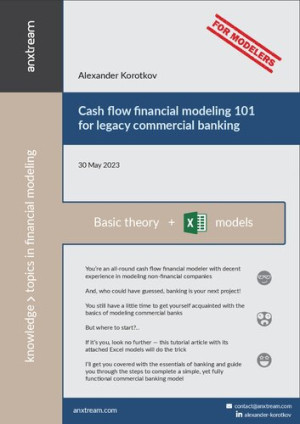 Book cover: Cash flow financial modeling 101 for legacy commercial banking