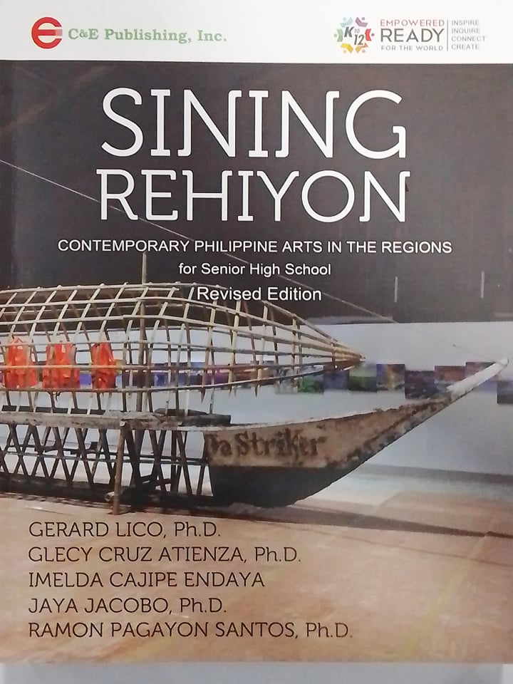 Book cover: Sining rehiyon: contemporary Philippine arts in the regions for senior high school