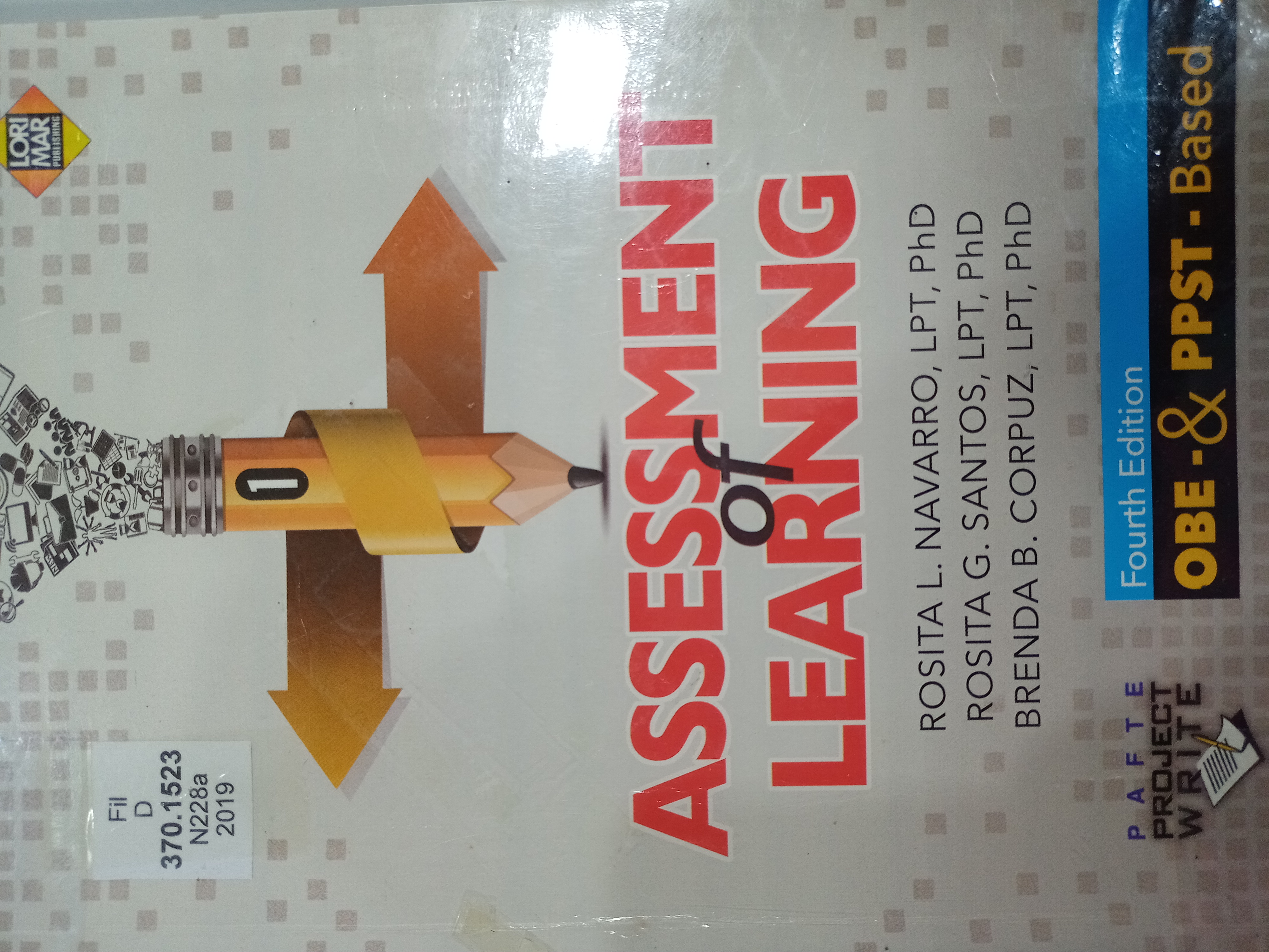 Book cover: Assessment of learing