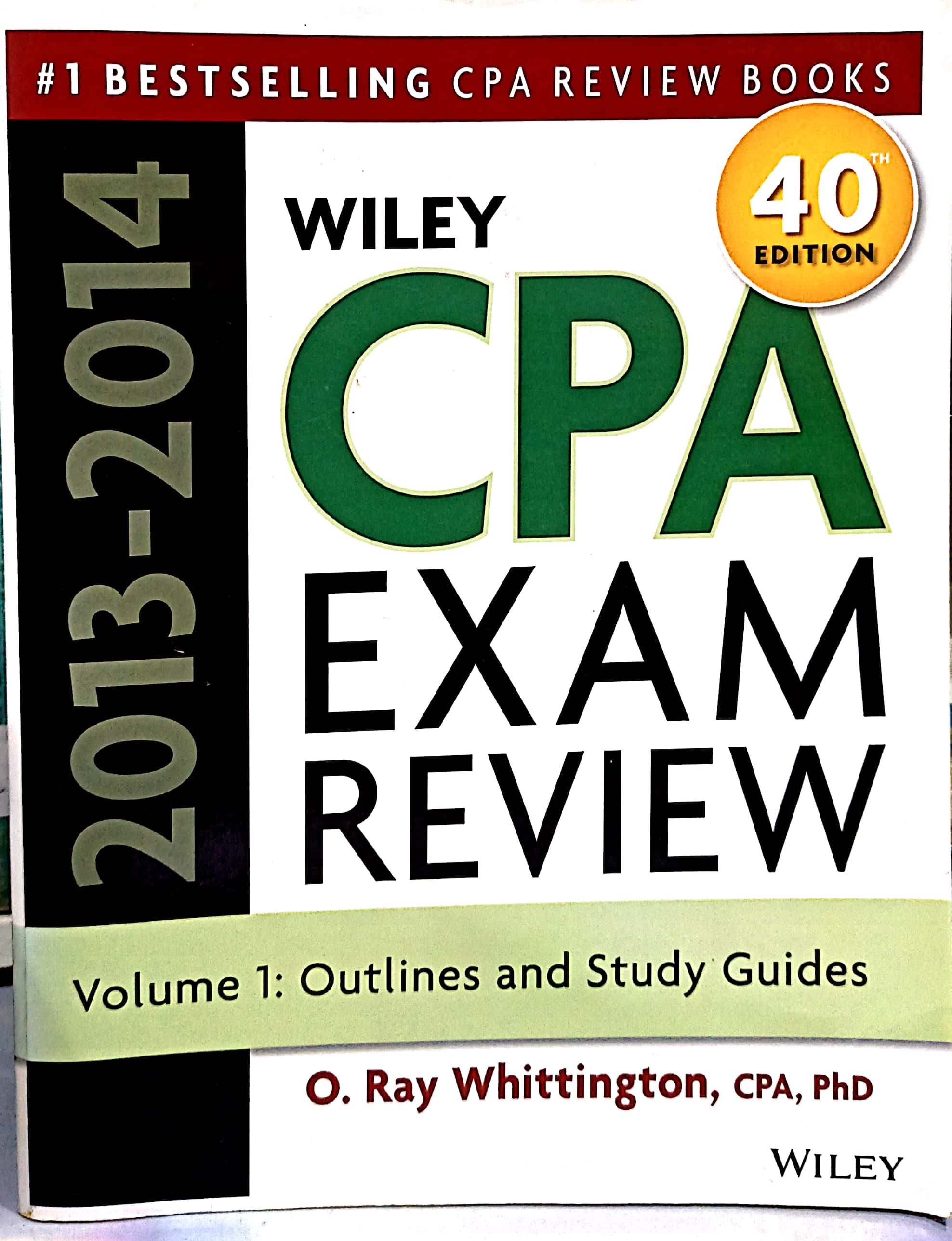 Book cover: Wiley CPA exam review 2013-2014  vol.1