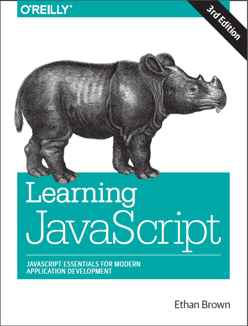Book cover: Learning javaScript : JavaScript essentials for modern application development