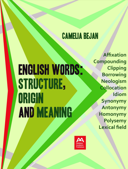 Book cover: English words structure, origin and meaning: a linguistic introduction.