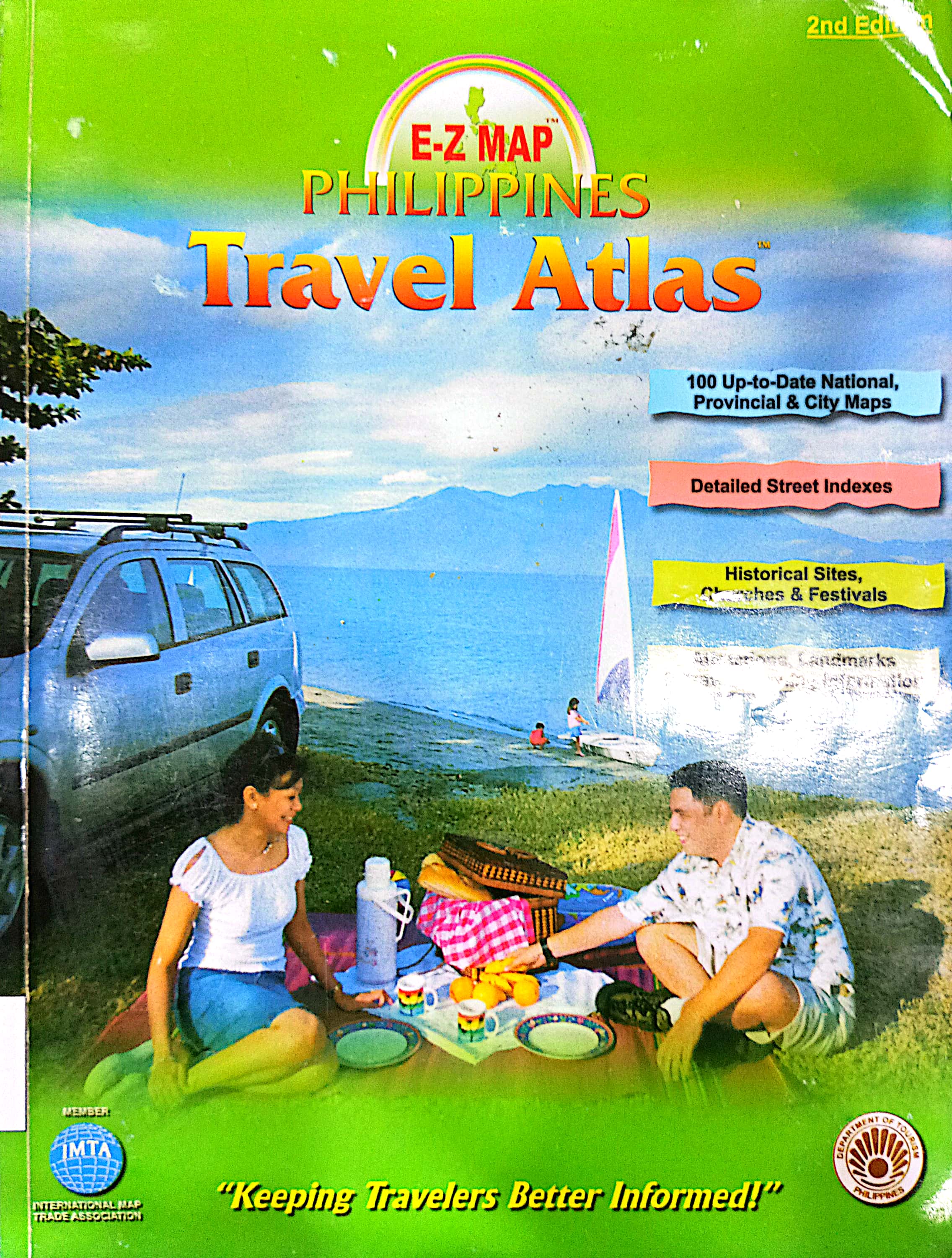 Book cover: E-Z map Philippines travel atlas