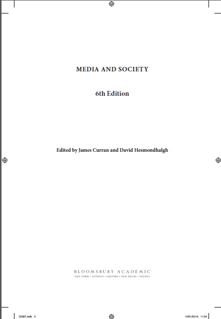 Book cover: Media and society