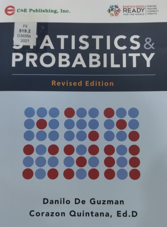 Book cover: Statistics & probability