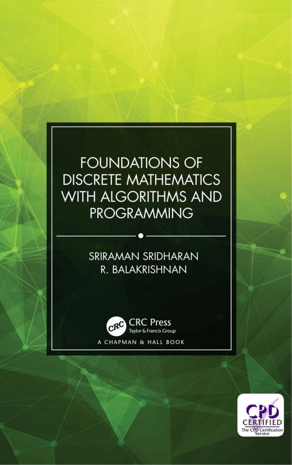 Book cover: Foundations of discrete mathematics with algorithms and programming