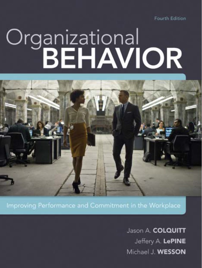 Book cover: Organizational behavior : improving performance and commitment in the workplace