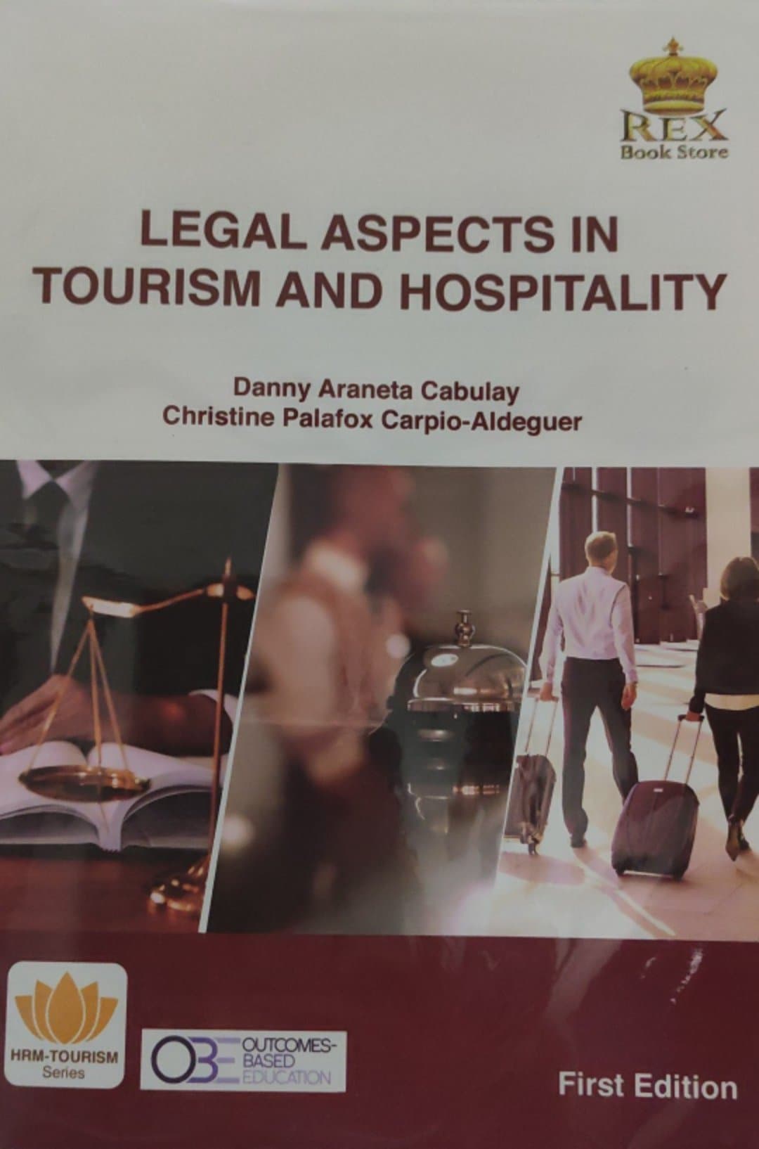 Book cover: Legal aspects in tourism and hospitality