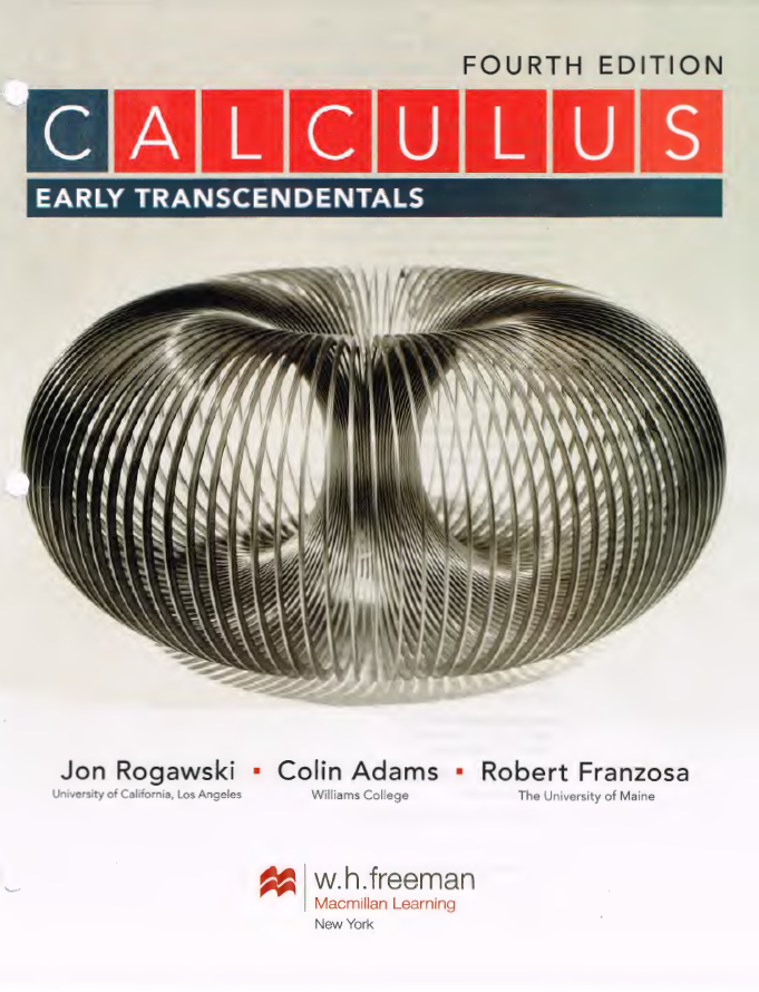 Book cover: Calculus : early transcendentals