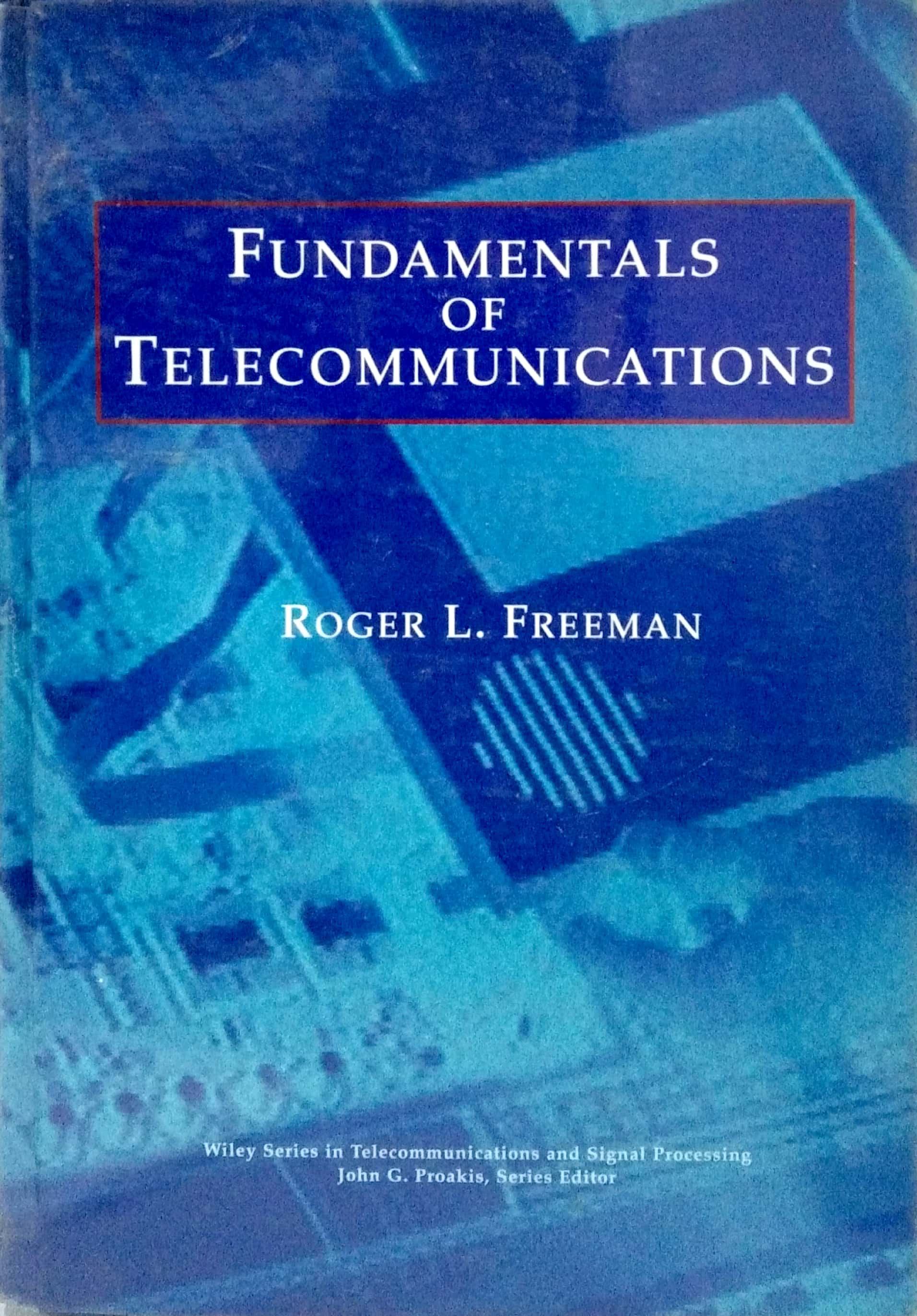 Book cover: Fundamentals of telecommunications