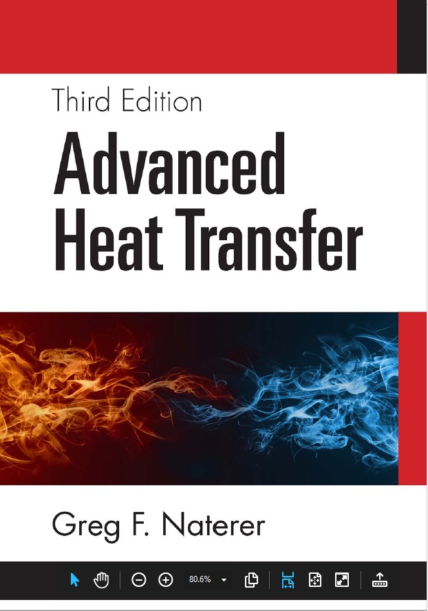 Book cover: Advanced heat transfer