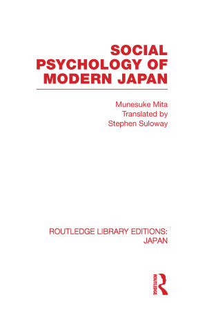 Book cover: Social psychology of modern japan