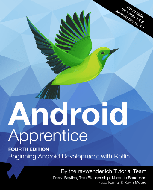 Book cover: Android apprentice : beginning Android development with Kotlin