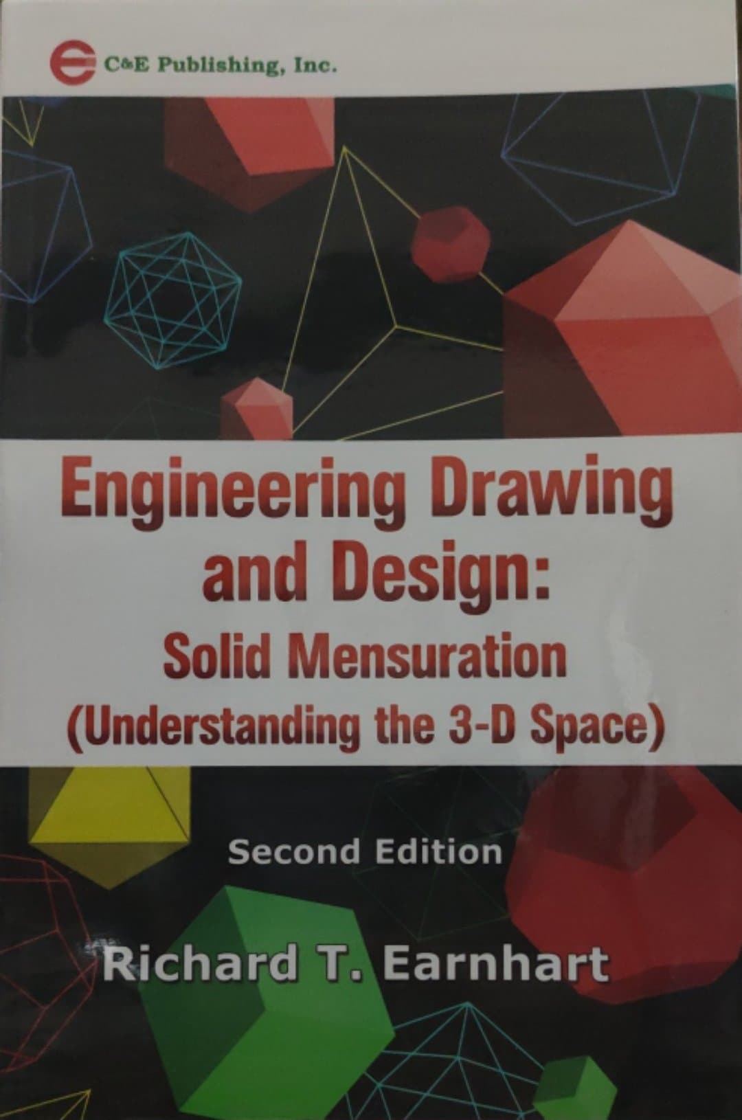 Book cover: Engineering drawing and design: solid mensuration (understanding the 3-D space)