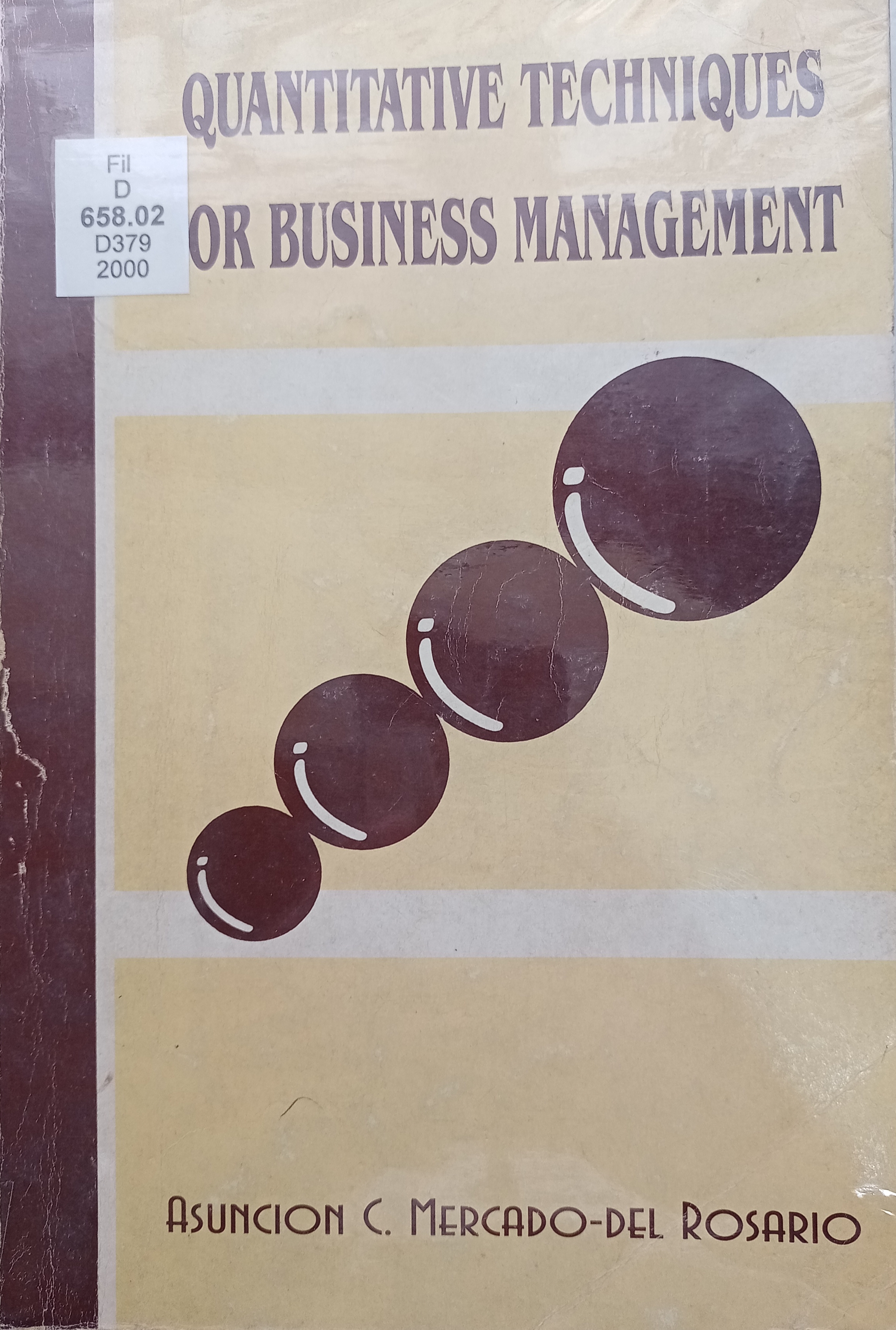 Book cover: Quantitative techniques for business management