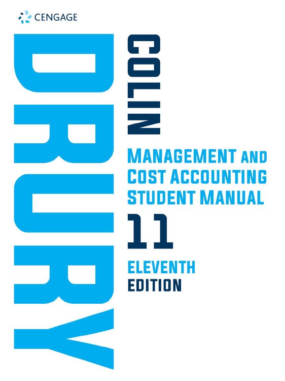 Book cover: Management and cost accounting : student manual