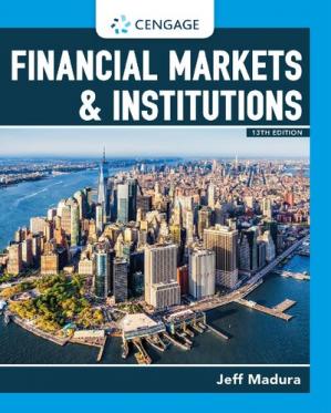 Book cover: Financial markets institutions