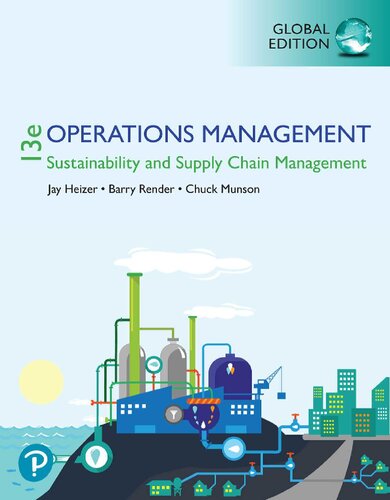Book cover: Operations management : sustainability and supply chain management