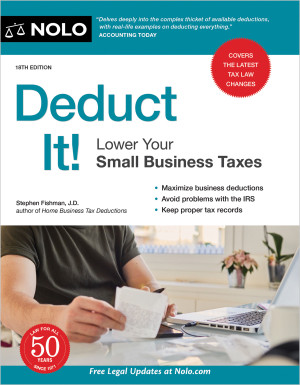 Book cover: Deduct it! lover your small business taxes