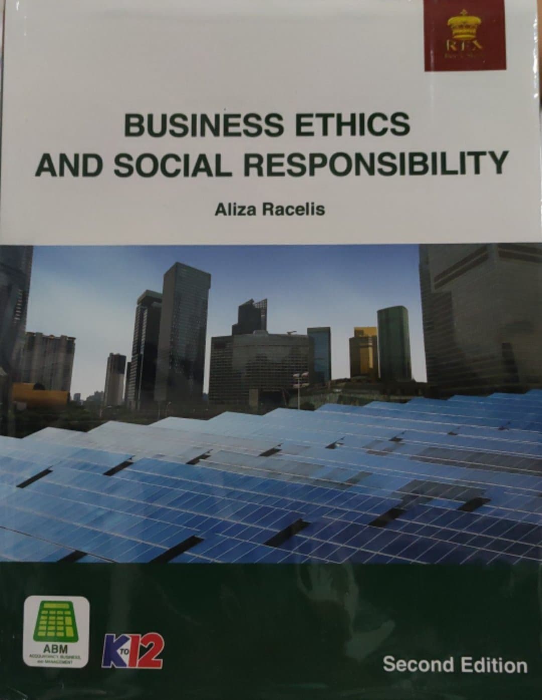 Book cover: Business ethics and social resposibility