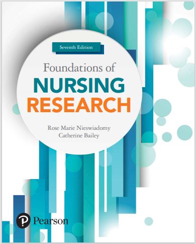 Book cover: Foundations of nursing research.